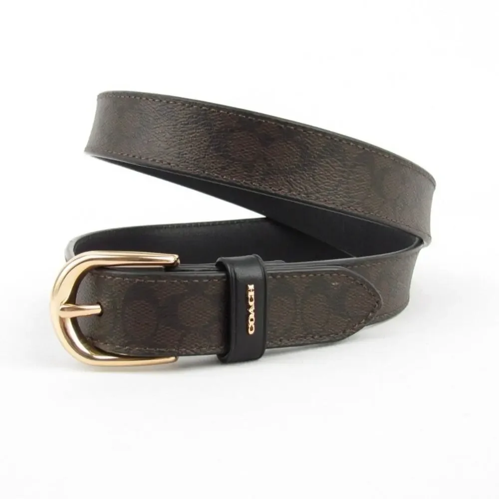 Coach Signature Canvas Classic Belt - Picture 4 of 7